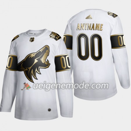 Herren Eishockey Arizona Coyotes Trikot Custom Adidas 2019-2020 Golden Edition Weiß Authentic